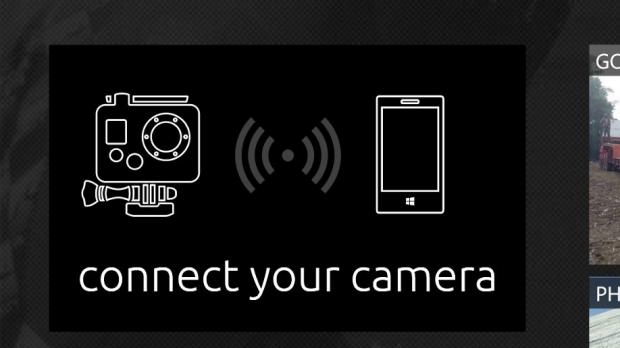 GoPro app for Windows Phone, Connect your camera