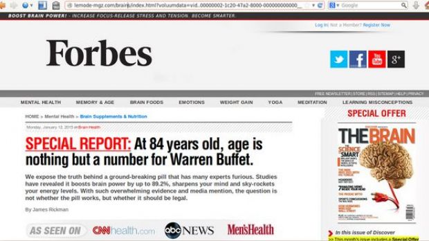 Fake article claims to be from Forbes