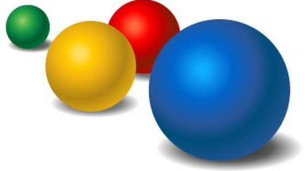 The Google balls are used by the search engine when dealing with sensitive content and Safe Search comes in effect
