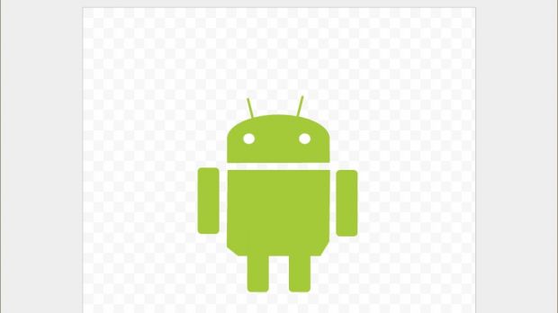 Not the most accurate representation of the Android mascot, created with the Google Docs drawing editor