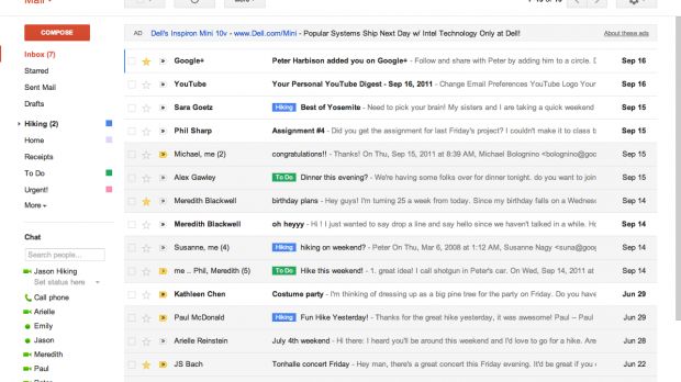 This is the default Comfortable look in Gmail