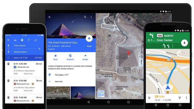 Google Maps on iOS and Android