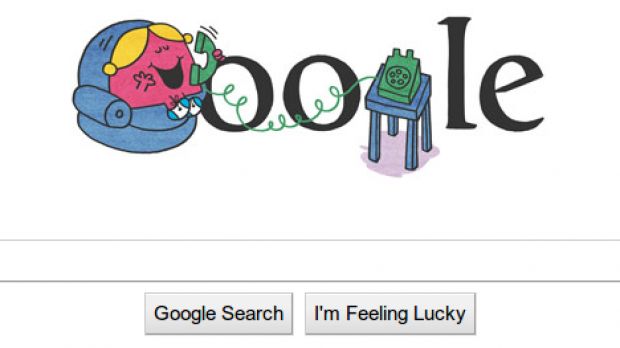 One of the Little Miss doodles on the Google homepage