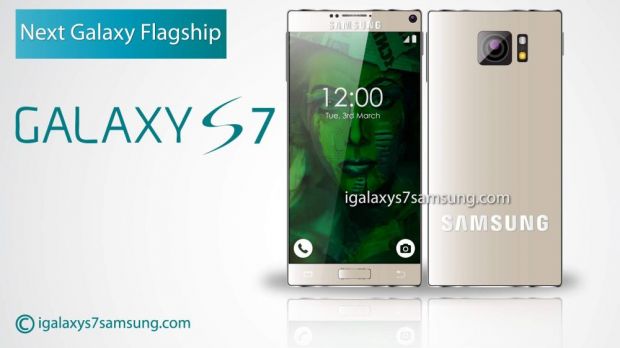 Samsung Galaxy S7 concept, frontal view