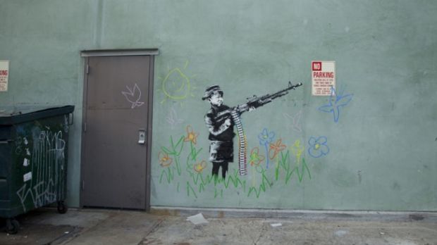 “Crayon Boy” by Banksy in LA