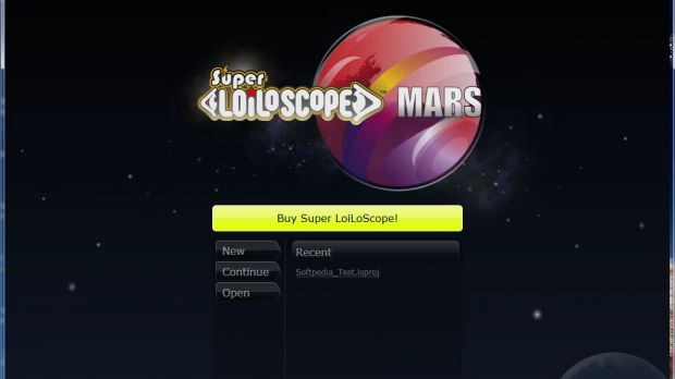 Start screen of Super LoiLoScope MARS