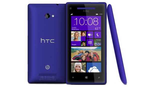 HTC 8X (back, front and left side)