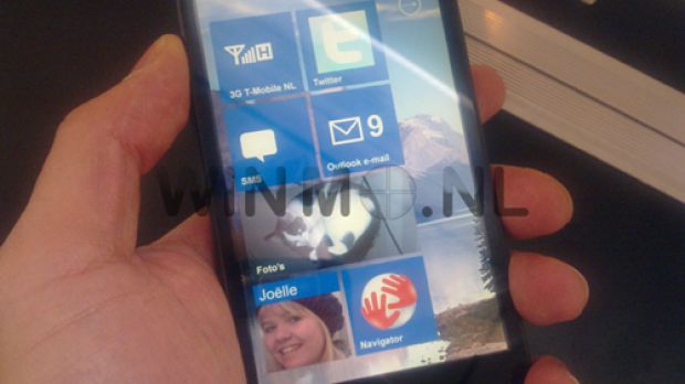 HTC HD2 running Windows Phone OS 7
