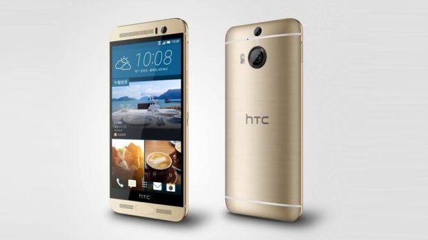 HTC One M9+ in golden hue