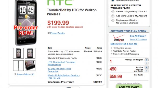 HTC ThunderBolt at Wirefly