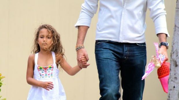 Gabriel Aubry with his daughter with Halle Berry, Nahla, aged 7