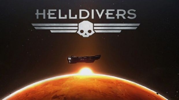 Helldivers title screen