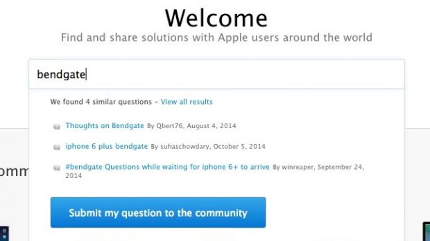 "Bendgate" search on the Apple forum