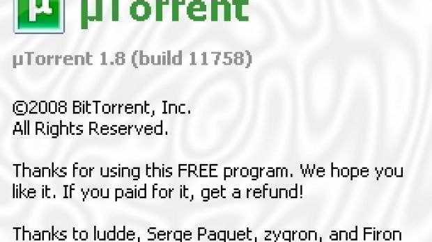 uTorrent 1.8 Stable