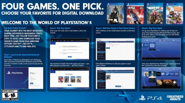 PS4 bundle with free game