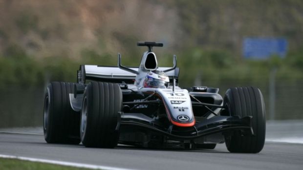 The F1 car driven by Juan Pablo Montoya in 2005