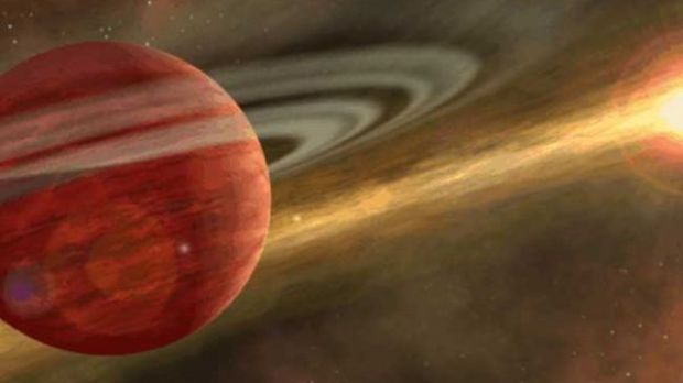 Gas giants play a crucial role in how much water accumulates on new terrestrial planets