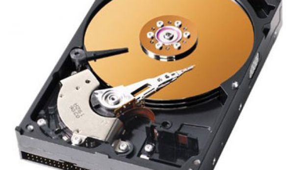 Image of an opened hard drive