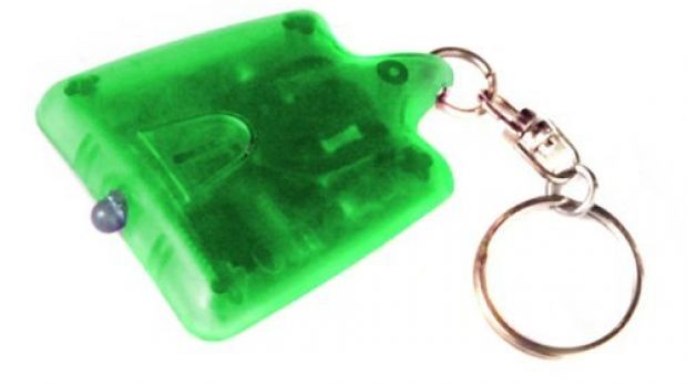 Image of a TV-B-Gone key-chain remote control