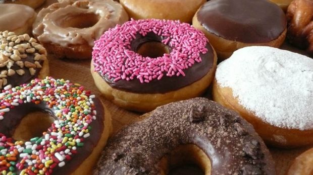 Donuts come in a mouthwatering variety of colors and sizes