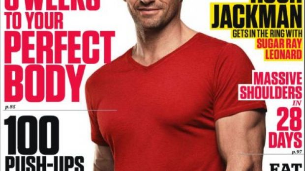 Hugh Jackman shows off his impressive pecs on Men’s Fitness cover