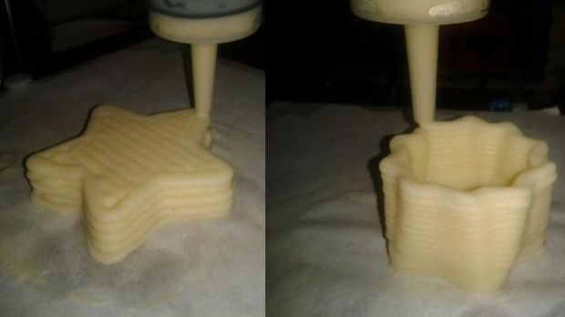 3D printing from mashed potatoes