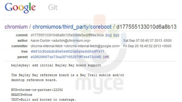 Bay Trail Chromebook spotted in Chromium