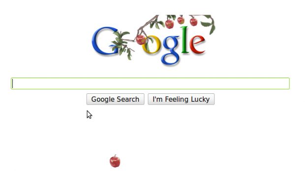 The Isaac Newton Google doodle