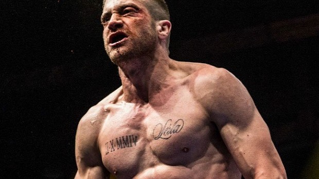 Jake Gyllenhaal as boxing champ Billy “The Great” Hope in the upcoming release “Southpaw”