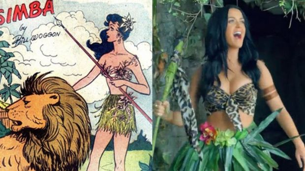 Katy Perry seems to have boosted her Jungle Girl image from the Katy Keene comics