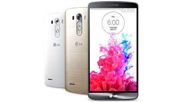 LG G3 in white, gold and grey