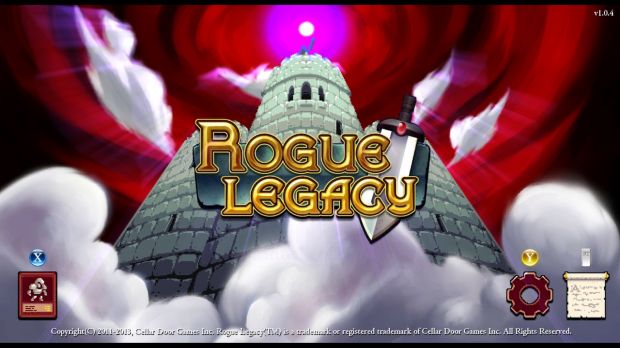 Rogue Legacy main menu