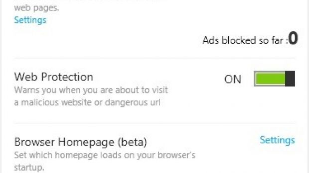 Protection features in Ad-Aware Web-Companion