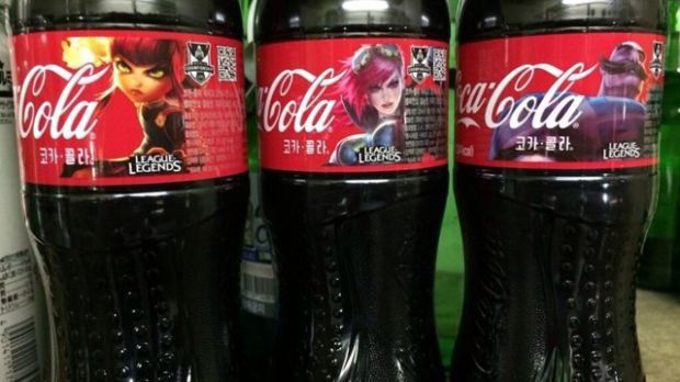League of Legends Coca Cola bottles