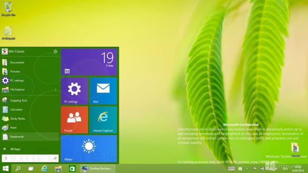 The Windows 9 Start menu will mix the Windows 7 design with modern features