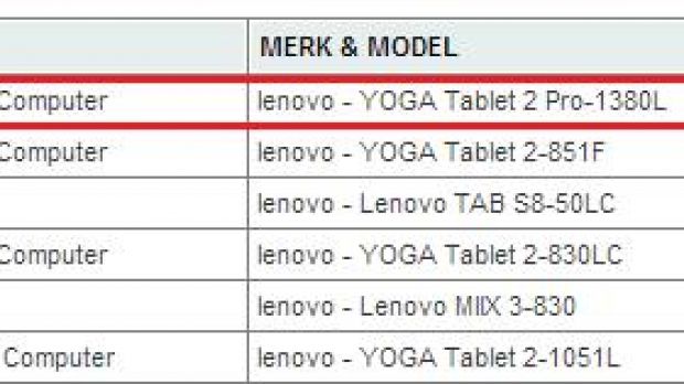 Lenovo Yoga Tablet 2 Pro 13 shows up online
