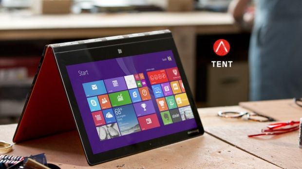 Current Lenovo Yoga 3 Pro in tent mode