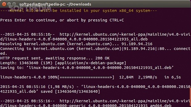 Running the Linux Kernel 4.0 Update Kit
