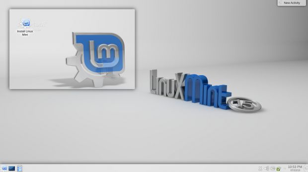Linux Mint 15 KDE desktop