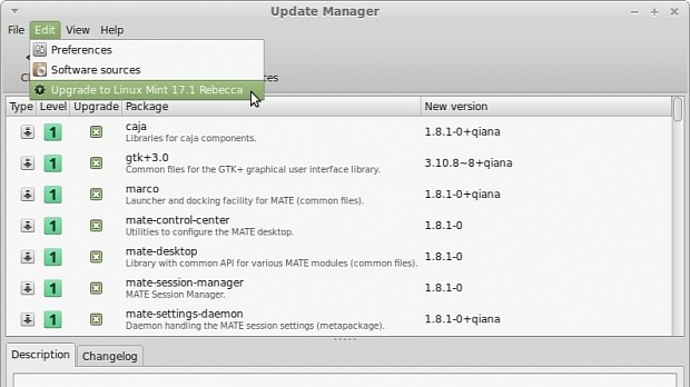 Linux Mint update process