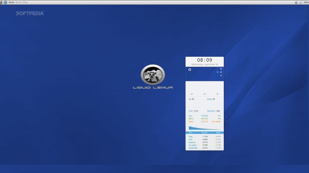Liquid Lemur Linux desktop