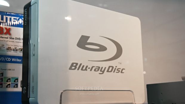 The external Blu-ray unit from PLDS - angle view