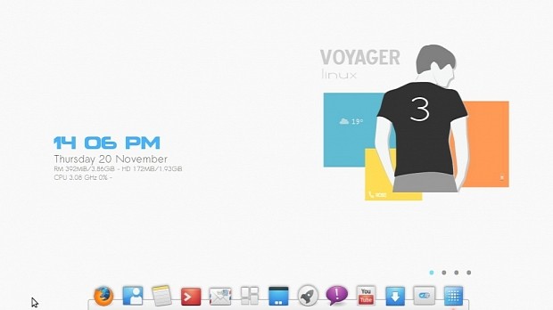 Live Voyager main desktop