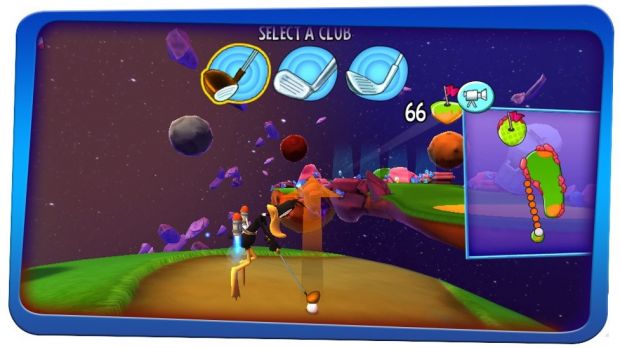 Play as Daffy Duk in Looney Tunes Galactic Sports