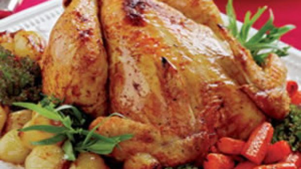 Roast chicken should be eaten without the skin or any additional visible fat