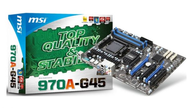 MSI 970A-G45 mainboard unveiled