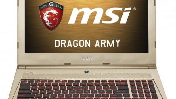 MSI GS60 Ghost Pro Gold Edition frontal view