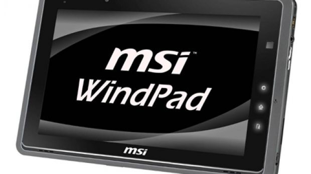 MSI WindPad 110W Windows 7 tablet powered by AMD Brazos APU
