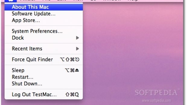 The first step to accessing System Information - selecting About this Mac from the Apple menu