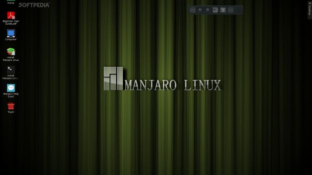 Manjaro KDE 0.8.11 RC desktop